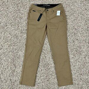 Tahari Men’s Skinny Fit Commuter Stretch Pants Tan, Size 32x30 (New)